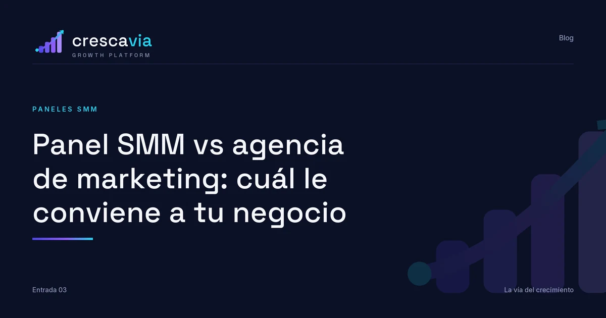 Panel SMM vs agencia de marketing: cuál le conviene a tu negocio